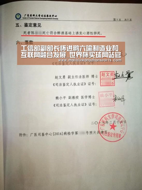 工信部副部长怀进鹏六喻制造业和互联网融合发展_世界杯买球网站官网(图2) 世界杯投注